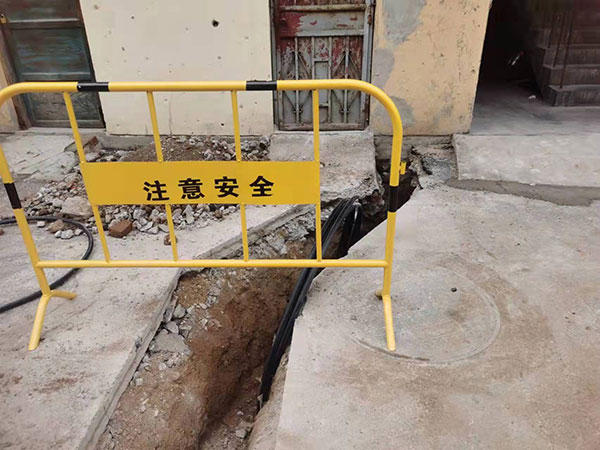 2021年11月濟南市萊蕪區(qū)老舊小區(qū)給水管道改造施工現場